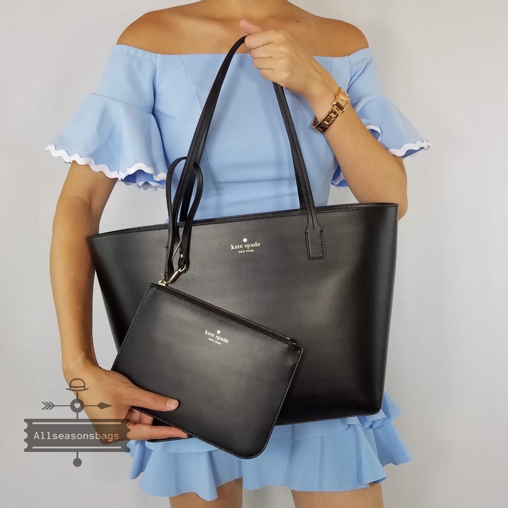 Kate spade Small harmony black tote wrislet set - Picture 2 of 8